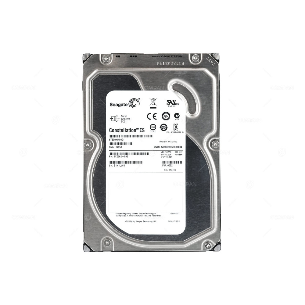 ST500NM0001 SEAGATE HDD 500GB 7.2K SAS 6G 3.5" LFF HOT-SWAP